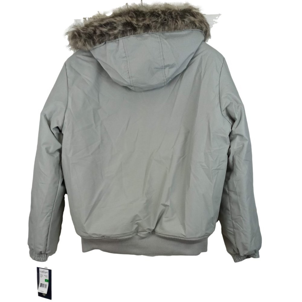 US Polo Association Hooded Coat W/Faux Fur Trim - Picture 2 of 9